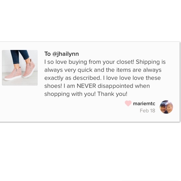 Dusty Blush hidden wedge sneakers - Picture 2 of 6